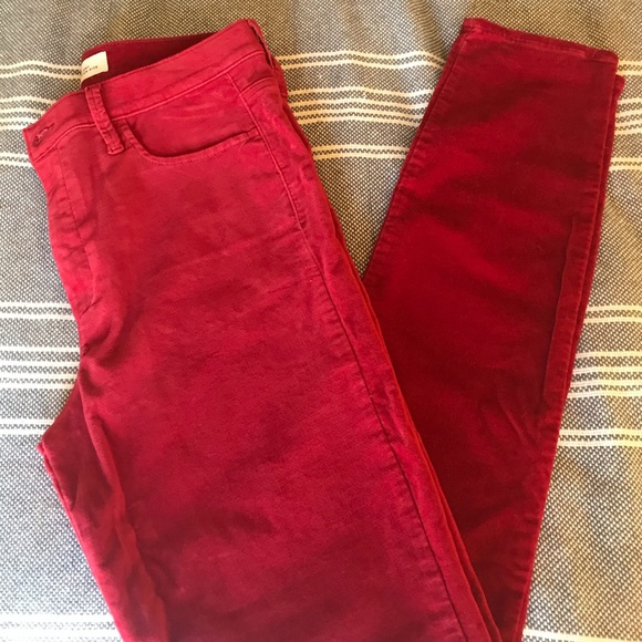 GAP Pants - GAP high rise true skinny velvet pants
